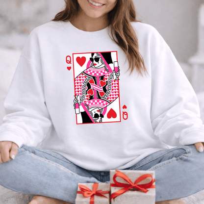 Queen of Hearts Valentine Shirt | Stylish Valentine Sweatshirt