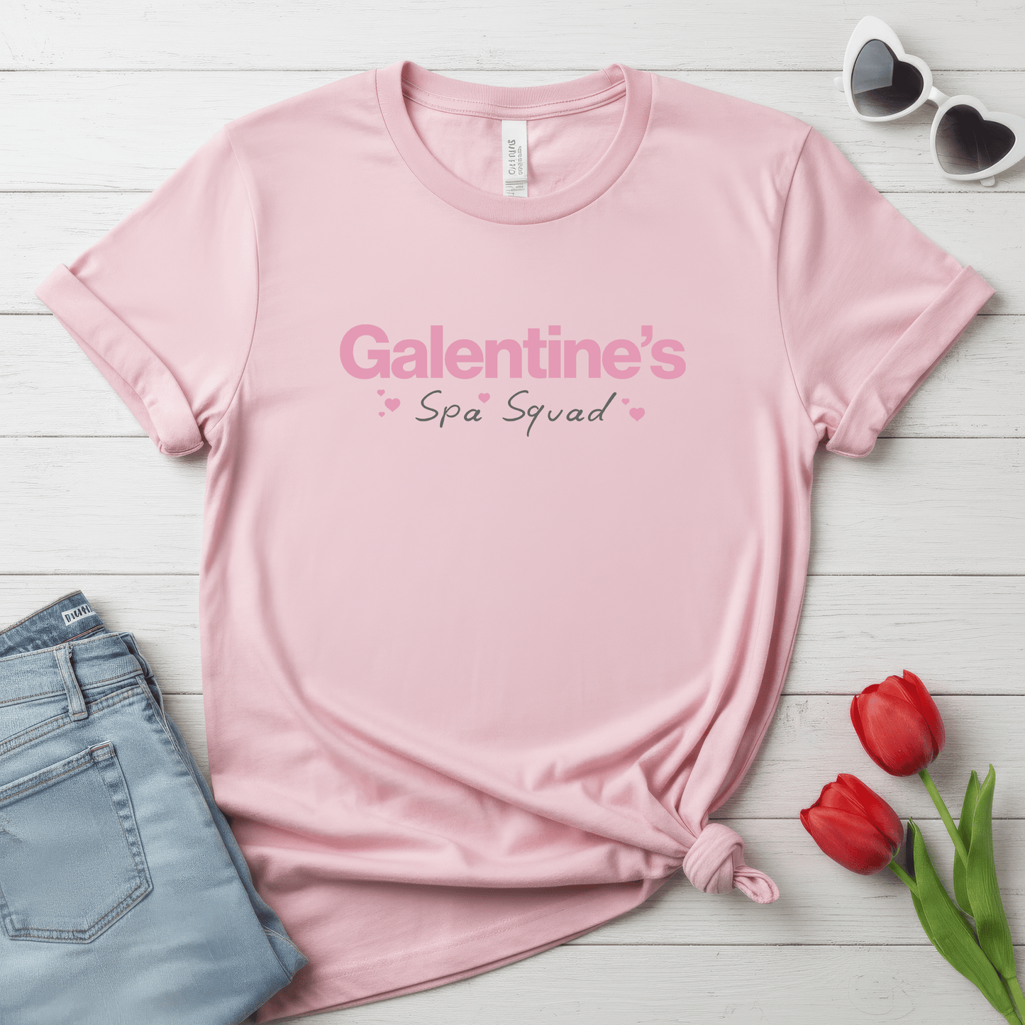 Galentine’s Spa Squad Shirt | Girls Valentine Spa Day Tee