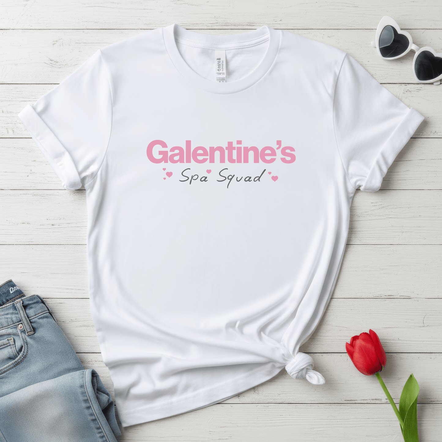 Galentine’s Spa Squad Shirt | Girls Valentine Spa Day Tee