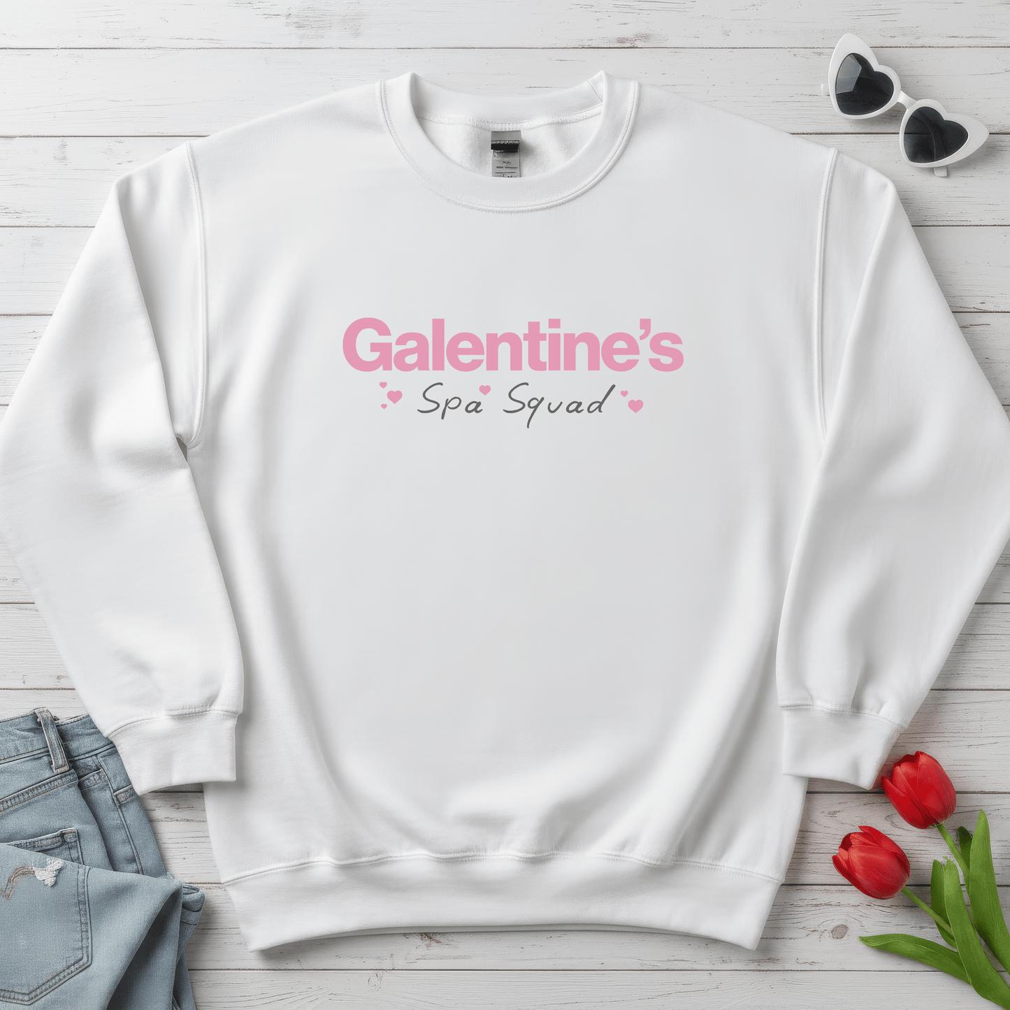 Galentine’s Spa Squad Shirt | Girls Valentine Spa Day Sweatshirt