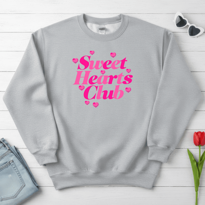 Sweet Hearts Club Valentine Shirt | Pink Love Sweatshirt