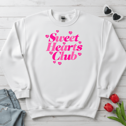 Sweet Hearts Club Valentine Shirt | Pink Love Sweatshirt