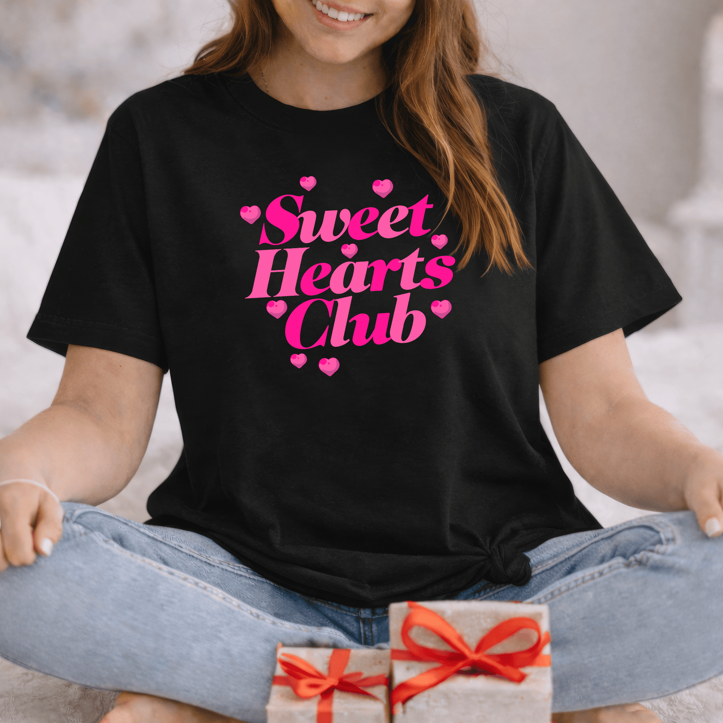 Sweet Hearts Club Valentine Shirt | Pink Love Tee