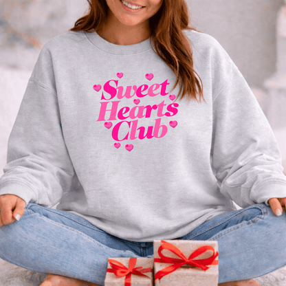 Sweet Hearts Club Valentine Shirt | Pink Love Sweatshirt