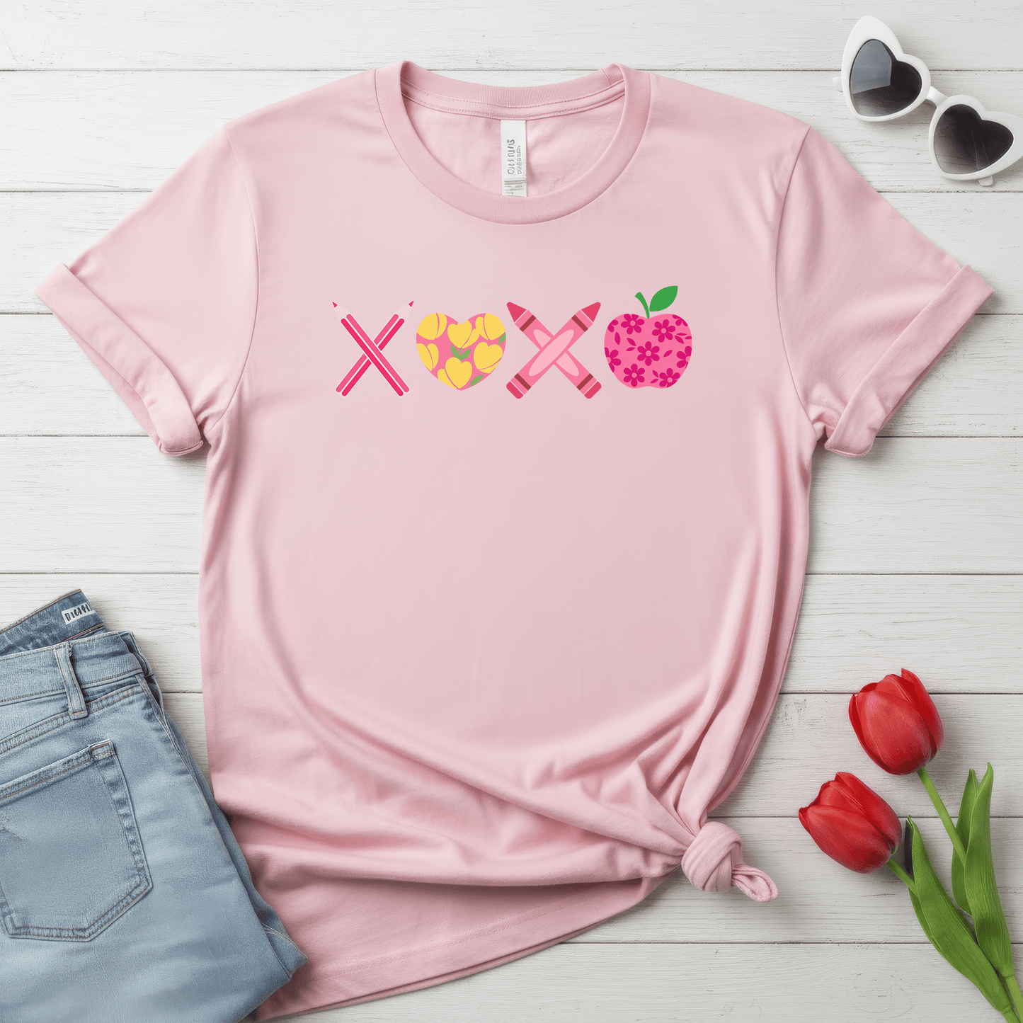 School XOXO Valentine Shirt | Teacher & Classroom Valentine Tee