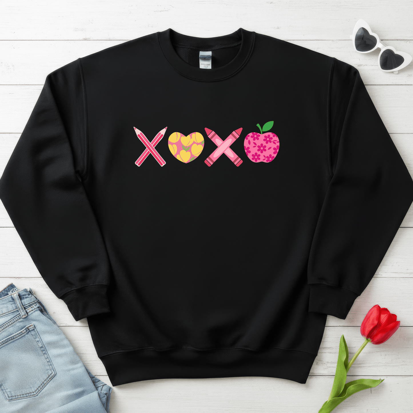 School XOXO Valentine Shirt | Teacher & Classroom Valentine Sweatshirt