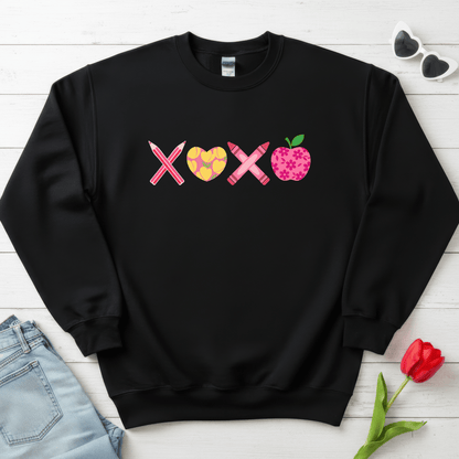 School XOXO Valentine Shirt | Teacher & Classroom Valentine Sweatshirt