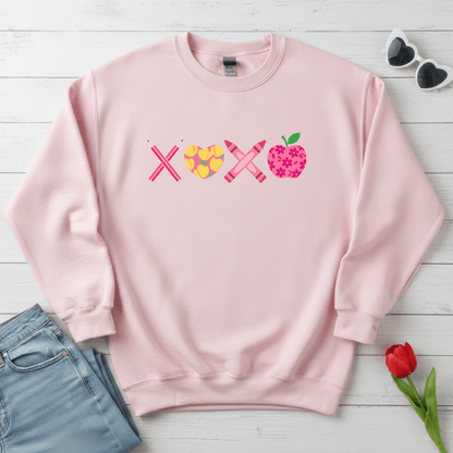 School XOXO Valentine Shirt | Teacher & Classroom Valentine Sweatshirt