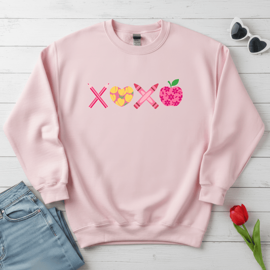 School XOXO Valentine Shirt | Teacher & Classroom Valentine Sweatshirt