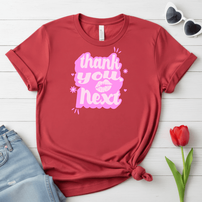 Thank You, Next Valentine Shirt | Flirty Pink Love Tee