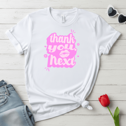Thank You, Next Valentine Shirt | Flirty Pink Love Tee