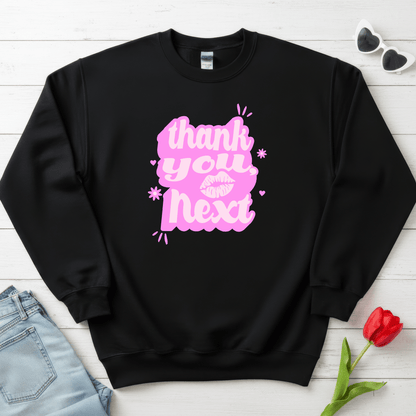 Thank You, Next Valentine Shirt | Flirty Pink Love Sweatshirt