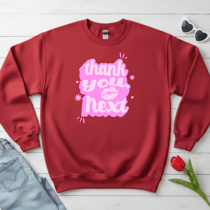 Thank You, Next Valentine Shirt | Flirty Pink Love Sweatshirt