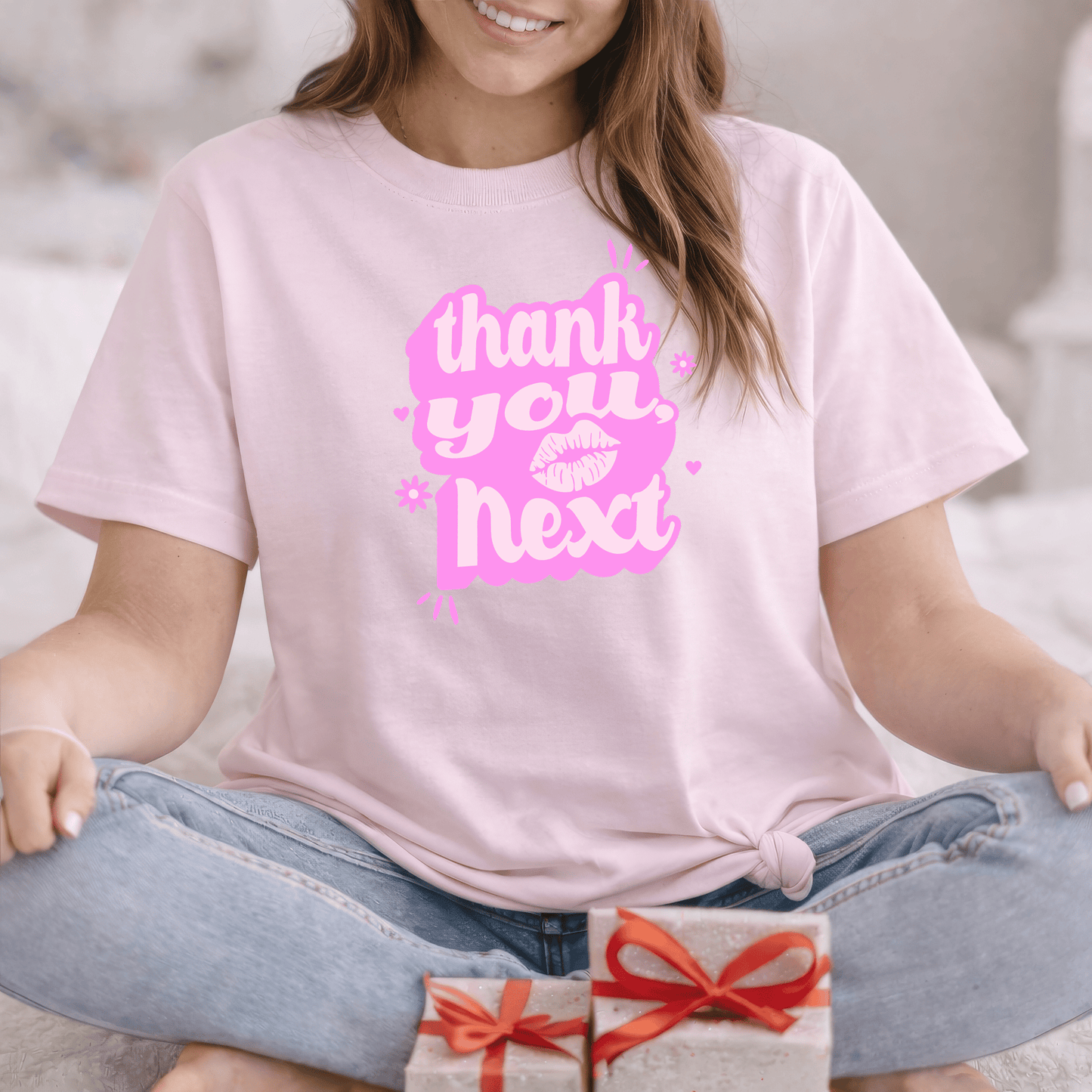 Thank You, Next Valentine Shirt | Flirty Pink Love Tee