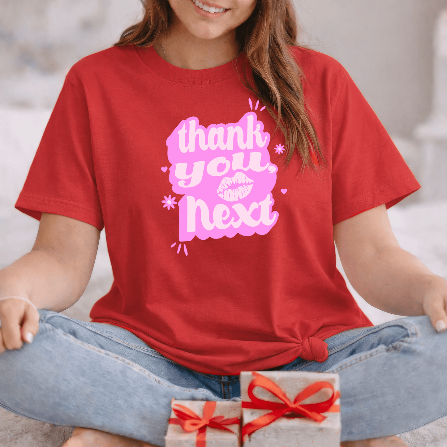 Thank You, Next Valentine Shirt | Flirty Pink Love Tee