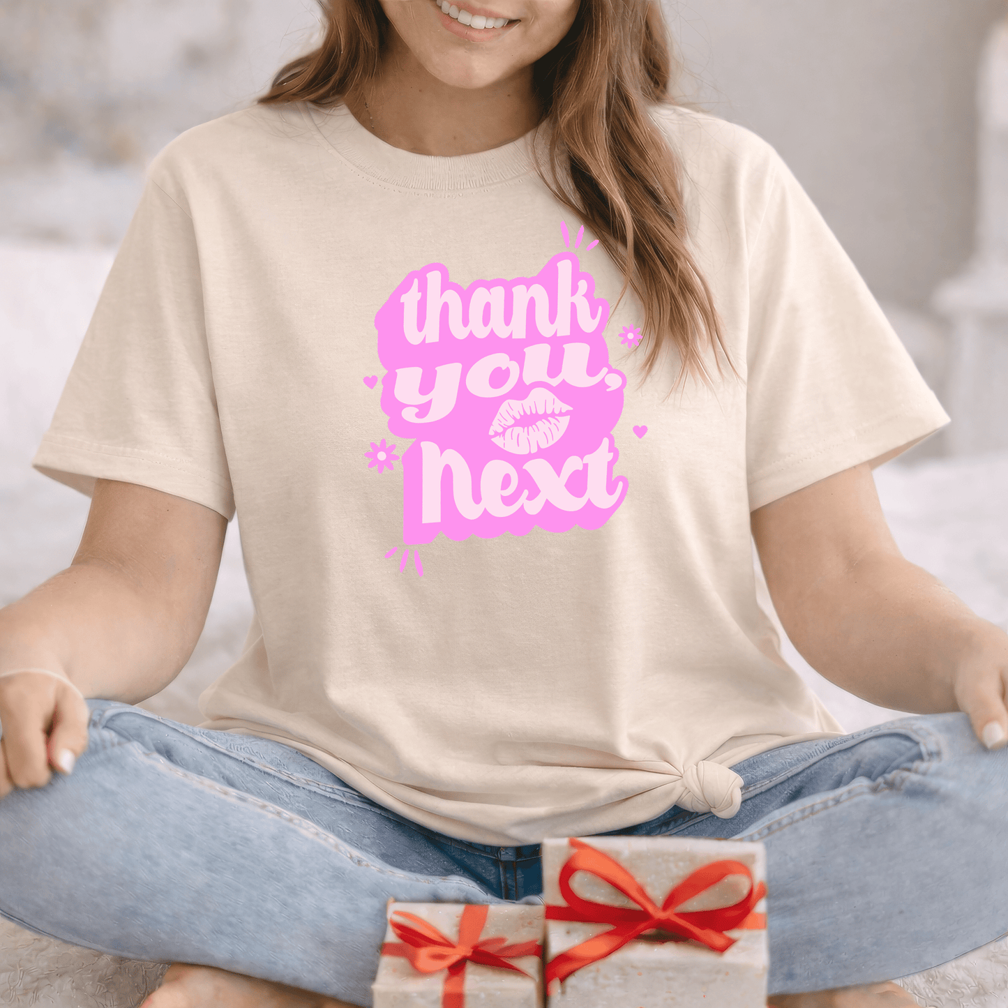 Thank You, Next Valentine Shirt | Flirty Pink Love Tee