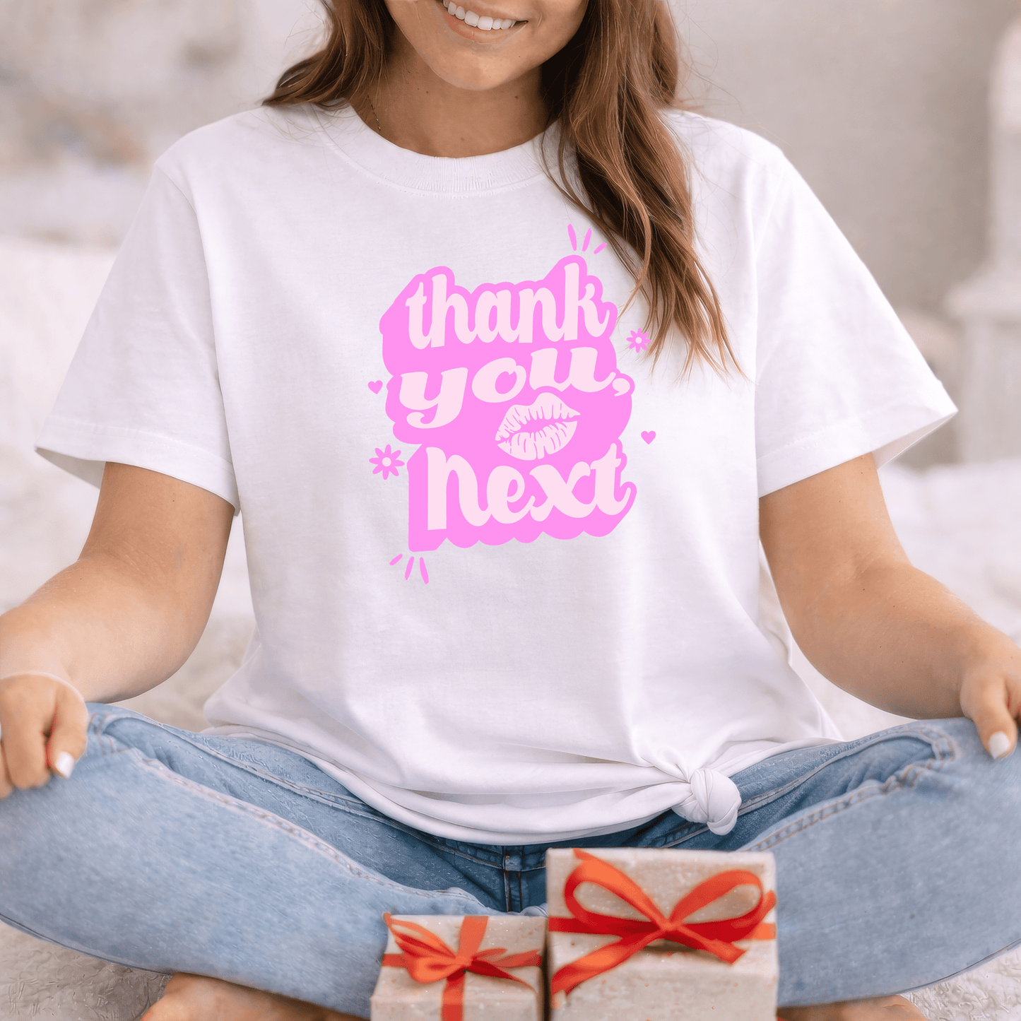 Thank You, Next Valentine Shirt | Flirty Pink Love Tee