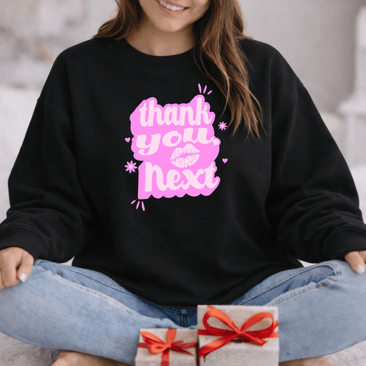 Thank You, Next Valentine Shirt | Flirty Pink Love Sweatshirt