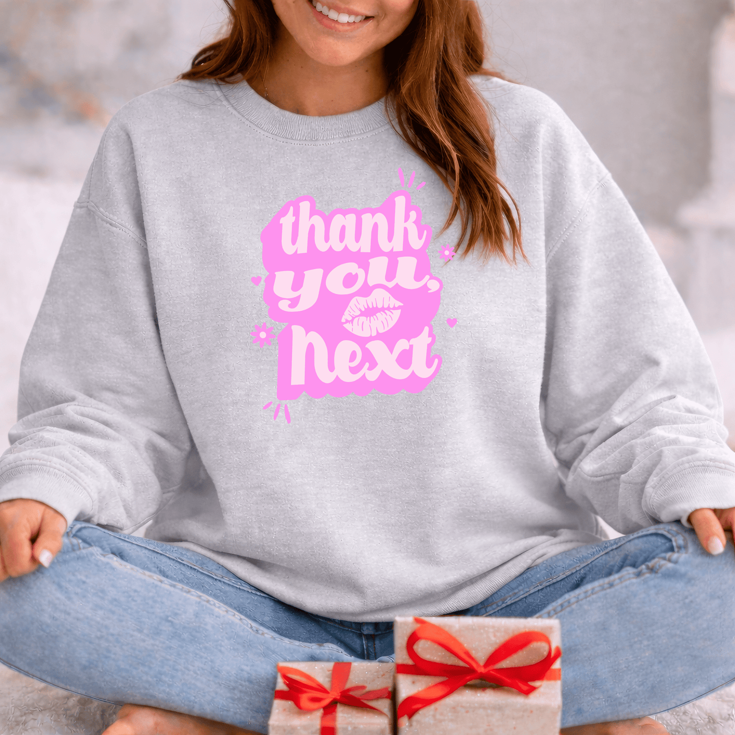 Thank You, Next Valentine Shirt | Flirty Pink Love Sweatshirt