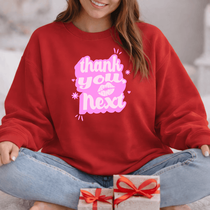 Thank You, Next Valentine Shirt | Flirty Pink Love Sweatshirt