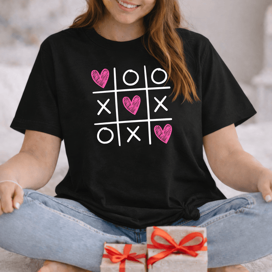 Tic Tac Love Valentine Shirt | XOXO Heart Game Tee