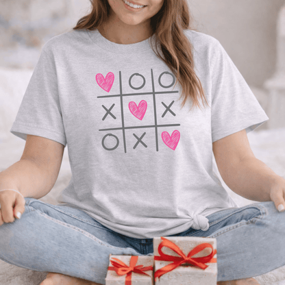 Tic Tac Love Valentine Shirt | XOXO Heart Game Tee