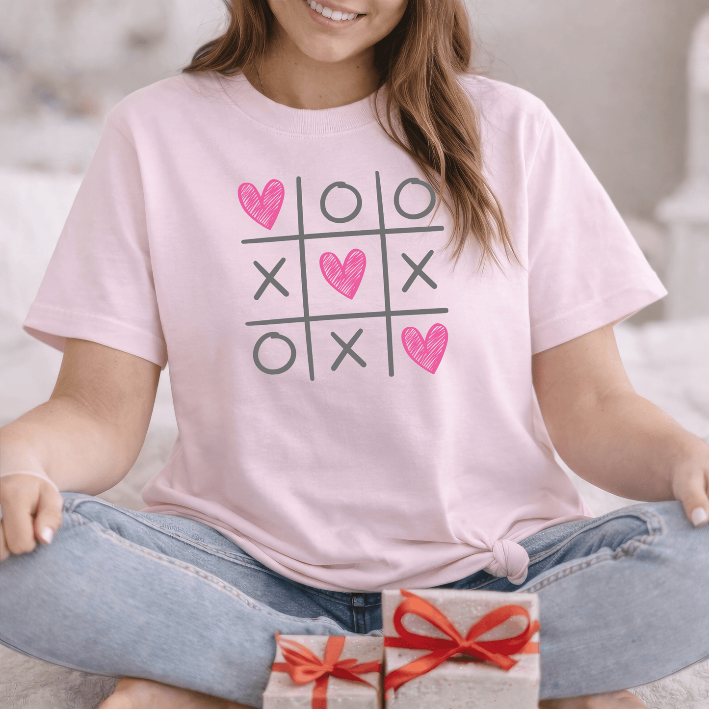 Tic Tac Love Valentine Shirt | XOXO Heart Game Tee