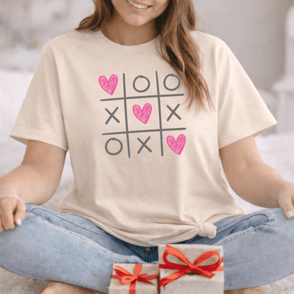 Tic Tac Love Valentine Shirt | XOXO Heart Game Tee