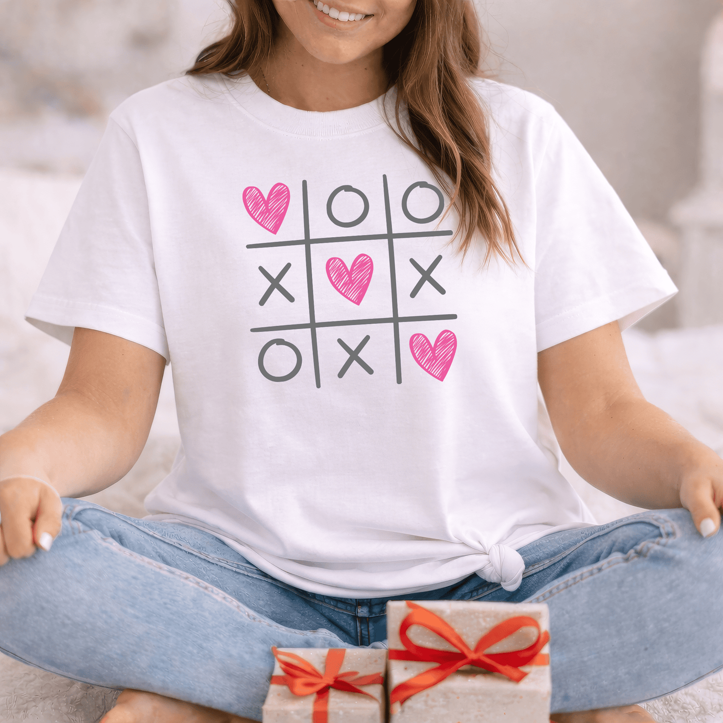 Tic Tac Love Valentine Shirt | XOXO Heart Game Tee