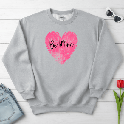 Be Mine Pink Heart Valentine Shirt | Vintage Love Graphic Sweatshirt