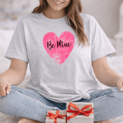 Be Mine Pink Heart Valentine Shirt | Vintage Love Graphic Tee