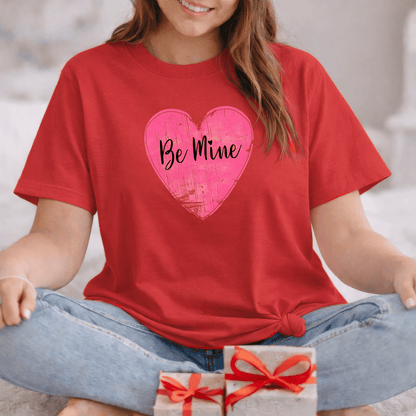 Be Mine Pink Heart Valentine Shirt | Vintage Love Graphic Tee