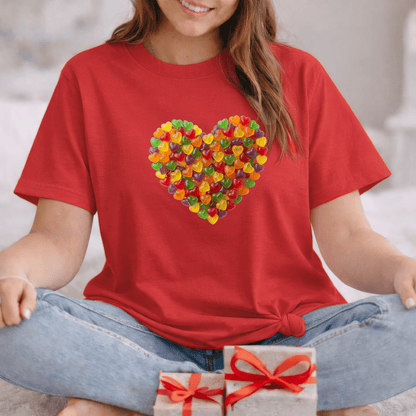 Candy Heart Love Shirt | Colorful Gummy Heart Valentine Tee